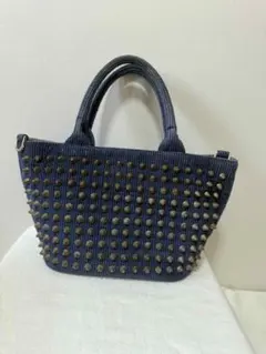 【DIAVEL トートバッグ】ゴールドスタッズ