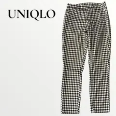 ユニクロ ウルトラストレッチレギンスパンツ ギンガムチェック Sサイズ 春夏