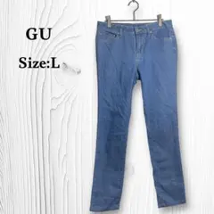 ジーユー❤️GU　デニムパンツ　デニムジーンズ　L　ライトブルー　カジュアル