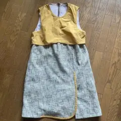 セール！CARVEN カルヴェン　異素材ドッキングワンピースのサムネイル
