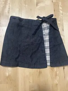 BURBERRY ダークグレー ラップスカートのサムネイル