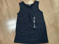 新品⭐︎無印良品⭐︎水玉ノースリーブチュニック