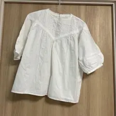 【新品】ハニーズ S 白 レース ブラウス オフィスカジュアル