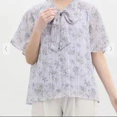 【新品未使用】シアーボウタイブラウス　S ハニーズ