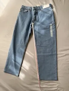 メンズ　GU ジーンズ　32サイズ　ライトブルー　美品