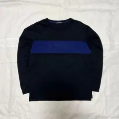 BLACK LABELロンT カットソー 黒 L archive テック 切替のサムネイル