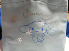 サンリオ　シナモンロール　ミニトートバッグ　ブルー