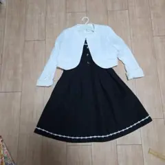 フォーマルワンピース 白黒130