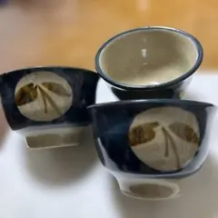 益子焼　湯呑み 3個セット 陶器 和食器