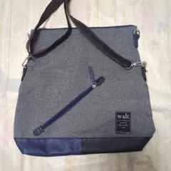 walt ショルダーバッグ グレー/ネイビー