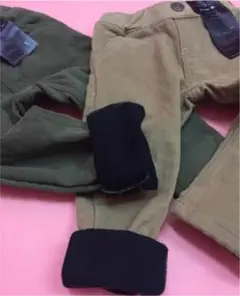 ☆ 新品 暖かい 裏起毛 チノパン キッズ 90cm～150cm ☆