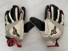 Mizuno 走塁用グローブ　ホワイト/ブラック/レッド