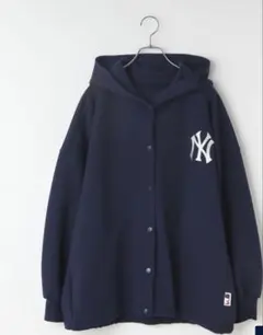 MLB ダンボールフーディ　ネイビー　ヤンキース
