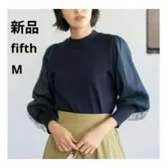 新品　fifth チュールボリュームスリーブプルオーバー トップス M