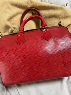 美品　Luis Vuitton ルイヴィトン　スピーディ25　エピ赤