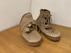G1028-12★CABANE de ZUCCA エゾシカ革エルクレザーブーツのサムネイル