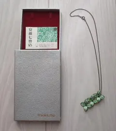 安藤七宝店 七宝焼 ネックレス ヴィンテージ 銀製 花