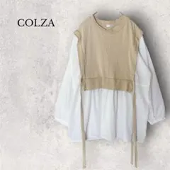 【C・O・L・Z・A】コルザ ドッキングチュニック ブラウス S ベージュ系のサムネイル