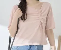 earth music&ecology アシメネックドロストシアープルオーバー