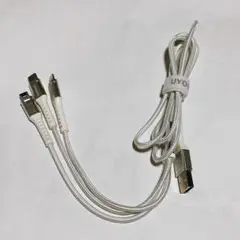 充電ケーブル 3in1 充電コードType C Micro USB 1.2m