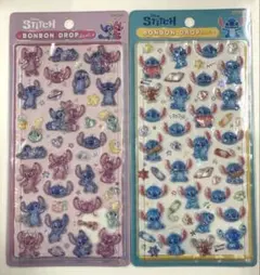 【正規品】ボンボンドロップシール　スティッチ　2種セット