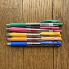 カラーボールペン　ゼブラ　サラサ　5色セット