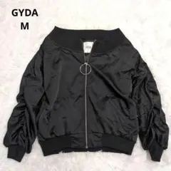 상태좋음 GYDA 제이다 오프숄블 가능 링 Zip MA-1 블루존 블랙