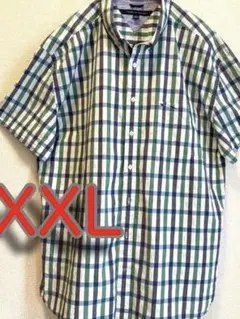 TOMMY HILFIGER 2XL チェックシャツ　大きめ　男女兼用　大