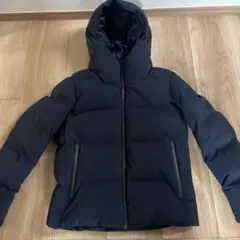 UNIQLO フード付きダウンジャケット S ネイビー