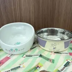 犬用　ドギーマン　マルカン　ステンレス食器　陶製食器　わんこ用　2個セットのサムネイル