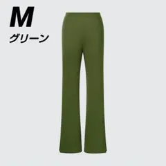 マメクロゴウチ　ヒートテックウールブレンドフレアスリットレギンス　GR　ユニクロ