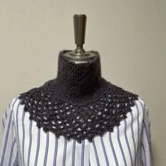☆ハンドメイド☆　ネックウォーマー(タートルネック風) パープル系