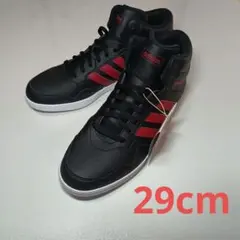 adidas ハイカットスニーカー ブラック/レッド