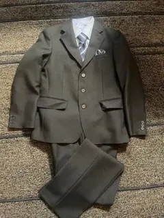 ワンダーファクトリー キッズフォーマル 4点セット 黒 男の子 卒入学式　150