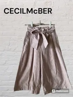 CECILMcBEE ✨レディースワイドパンツ　チェック柄【M】