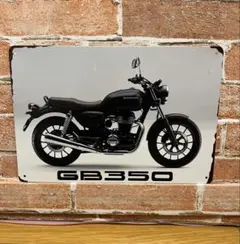 ホンダ　GB350　【1】　 honda ブリキ看板　プレート　クラブマン