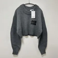 【新品タグ付き】ADAM ET ROPE’ ロゴショートニットプルオーバー