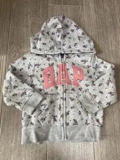 GAP 花柄ジップアップパーカー ベビーサイズ　90cm