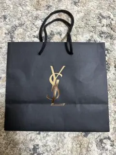 YSL ショッパー　紙袋　黒