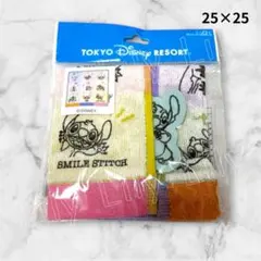 レア希少 スティッチ ミニタオル ハンカチ 25×25 ディズニーリゾート