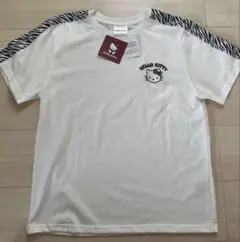 【新品】サンリオ ハローキティ ゼブラ柄 半袖 Tシャツ Mサイズ
