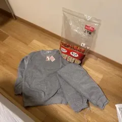 グレー 裏起毛 スウェットセット Lサイズ