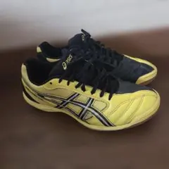 asics フットサルシューズ 黒/黄