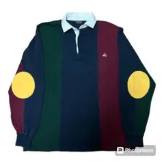 良品 90s BROOKS BROTHERS 長袖 ラガーシャツ M マルチ