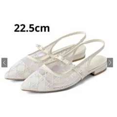 新品未使用☆パールストラップシアーミュールサンダル gd1712