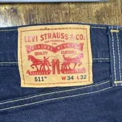 い*菜様 Levi's 511 ダークデニム W34 L32