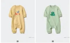 ユニクロ　ベビー　スウェットカバーオール　2着セット