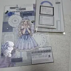 おすそ分けファイル ガーリー 女の子 小花柄 コラージュ素材 unichoco