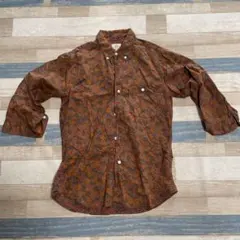 BEAUTY & YOUTH 花柄七分袖シャツ Mサイズ
