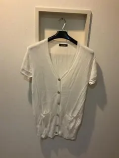 East Boy ホワイト カーディガン 半袖